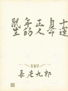 鼠年正月十七出生的人命运封面