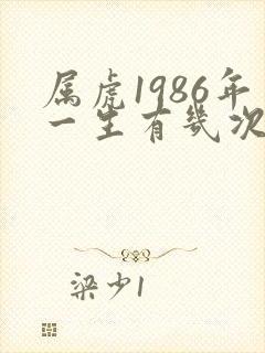 属虎1986年一生有几次婚姻