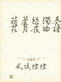 葫芦丝独奏春江花月夜曲谱封面