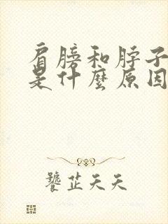 肩膀和脖子疼痛是什么原因封面