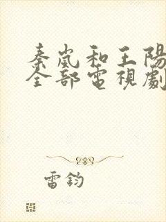 秦岚和王阳演的全部电视剧