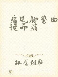 痛风脚弯曲膝盖后面痛