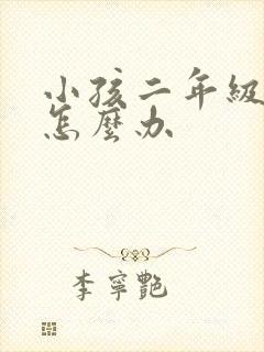 小孩二年级厌学怎么办封面