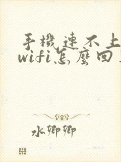 手机连不上家里wifi怎么回事