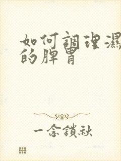 如何调理湿气重的脾胃