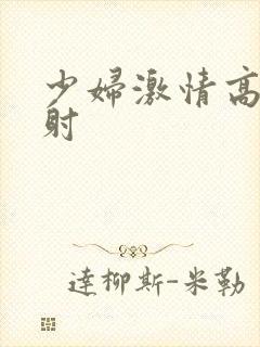 少妇激情高潮内射