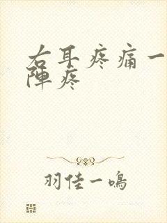 右耳疼痛一阵一阵疼