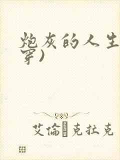 炮灰的人生(快穿)封面