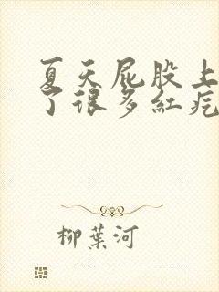 夏天屁股上面长了很多红疙瘩很痒怎么回事封面