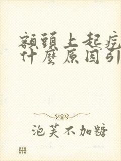 额头上起疙瘩是什么原因引起的