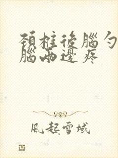 颈椎后脑勺以及脑两边疼