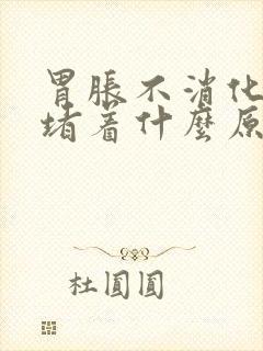 胃胀不消化一直堵着什么原因