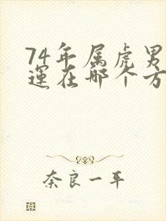 74年属虎男财运在哪个方向