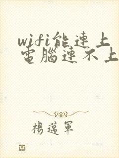 wifi能连上电脑连不上网是啥原因