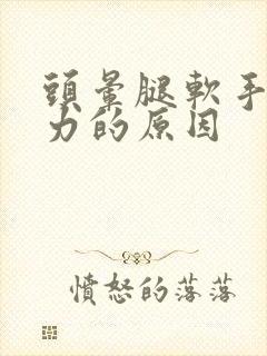 头晕腿软手抖无力的原因