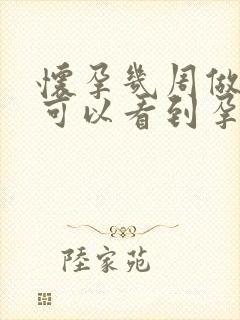 怀孕几周做阴超可以看到孕囊