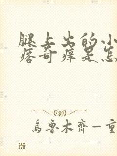 腿上出的小红疙瘩奇痒是怎么回事