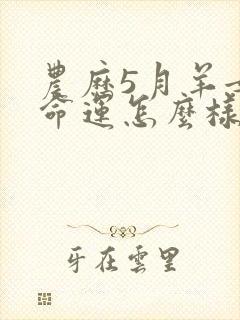 农历5月羊女的命运怎么样