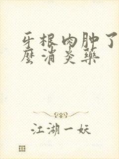 牙根肉肿了吃什么消炎药