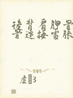 后背肩胛骨和肋骨连接处胀痛封面