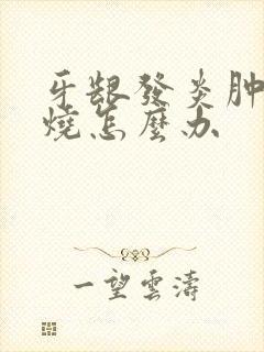 牙龈发炎肿痛发烧怎么办