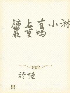 肺上有小淋巴结严重吗