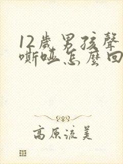 12岁男孩声音嘶哑怎么回事