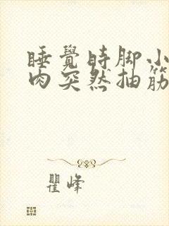 睡觉时脚小腿肌肉突然抽筋