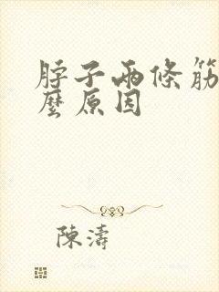 脖子两条筋疼什么原因