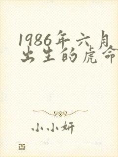 1986年六月出生的虎命运如何