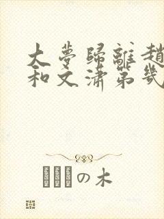 大梦归离赵远舟和文潇第几集在一起封面