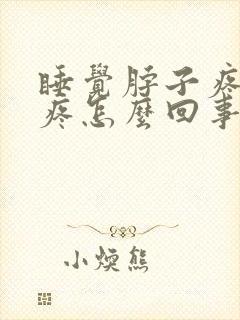 睡觉脖子疼肩膀疼怎么回事