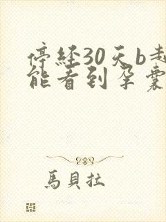 停经30天b超能看到孕囊吗