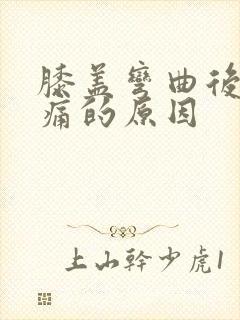 膝盖弯曲后面疼痛的原因