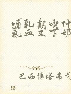 哺乳期吃什么补气血又下奶