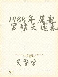 1988年属龙男明天运气如何
