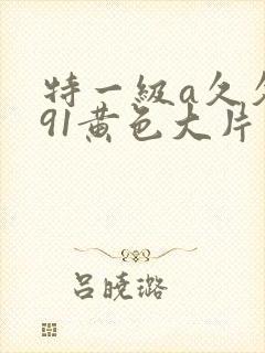 特一级a久久久91黄色大片