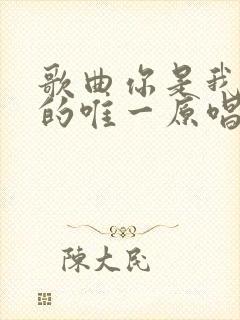 歌曲你是我今生的唯一原唱