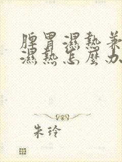 脾胃湿热兼肝胆湿热怎么办