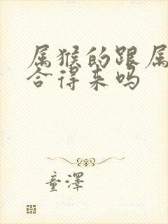 属猴的跟属羊的合得来吗