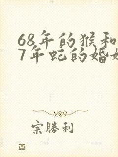 68年的猴和77年蛇的婚姻封面