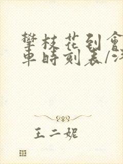 攀枝花到会东汽车时刻表/汽车票查询封面