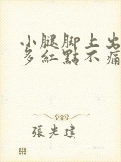 小腿脚上出现很多红点不痛不痒