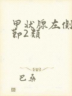 甲状腺左侧叶结节2类