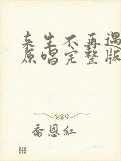 来生不再遇见你原唱完整版