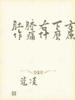 肚脐右下方隐隐作痛什么原因