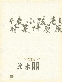 4岁小孩老眨眼睛是什么原因