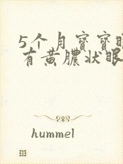 5个月宝宝眼睛有黄脓状眼屎怎么办