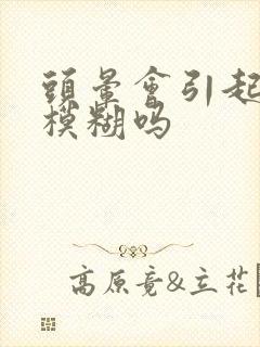 头晕会引起眼睛模糊吗