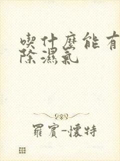 吃什么能有效去除湿气